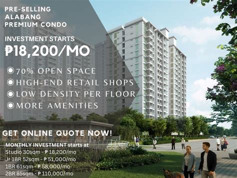 Condo For Sale in Alabang with Balcony .